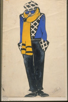 Photograph of: Aizenberg, "Man", costume design.