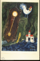 Photograph of: Chagall, Vitebsk Landscape with Clock, a Church and a Cock.