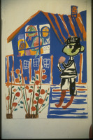 Photograph of: Inger, Ink Rivers, illustration for "The little boy Motl" by Sholem-Aleikhem.