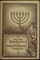 Photograph of: Ex libris of Rabbi Dr. A. Tänzer.