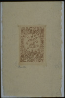Photograph of: Ex libris of Rachel Goldschmidt.