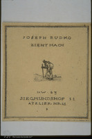Photograph of: Card of Josef Budko.