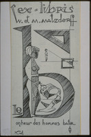 Photograph of: Ex libris of W. and M. Matzdorff.