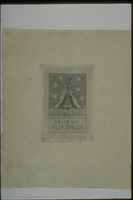 Photograph of: Ex libris of Felix Struck.