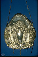 Photograph of: Torah shield, Turkey, 1904.