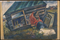 Photograph of: Ryback, A shtetl street.