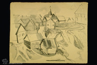 Photograph of: Akselrod, View of a Shtetl.
