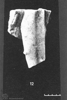 Photograph of: Beth Shearim, A marble fragment of an animal�s leg.