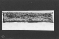 Photograph of: The Clusters lead coffin (no.4) : Lead.