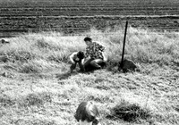חסיה ערד עם ילדיה.