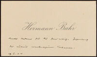 Hermann Bahr.