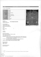 Photograph of: Parokhet (Torah Ark Curtain), Moldavia, 1900-1925 : Description.