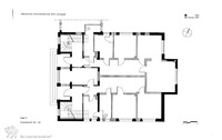 Photograph of: Measured drawings of the Synagogue in Delmenhorst.