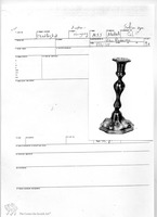 Photograph of: Candlestick, Austria-Hungary/Habsburg Monarchy, 1895 : Field documentation.