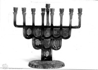 Photograph of: Hanukkah lamp, Israel/Eretz Israel.