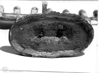 Photograph of: Hanukkah lamp, Israel/Eretz Israel : hallmark.