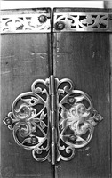 Photograph of: Torah case, Karachi, 1924.