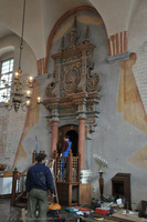 Photograph of: Great Synagogue in Tykocin, Poland, - interior, photos 2015.