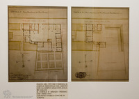 Photograph of: Synagogue in Cherasco, drawings.