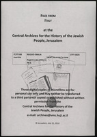 Registro del cimitero - פנקס של קברות בני ישראל.