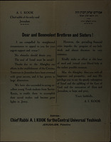 Dear and Benevolent Brethren and Sisters.