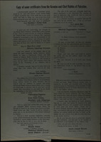 .Copy of some certificates from the Geonim Chief Rabbis of Palestine.
