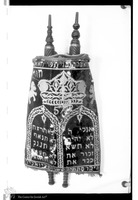 Photograph of: Torah mantle, Morocco, 1959.