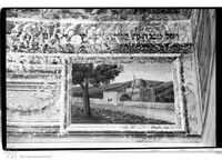 Photograph of: The Great Yeshiva in Meah Shearim in Jerusalem - Wall paintings.