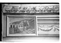 Photograph of: The Great Yeshiva in Meah Shearim in Jerusalem - Wall paintings.