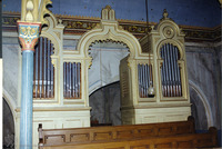 Photograph of: Beit El Synagogue in Caransebeș : Interior, organ.