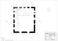 Photograph of: Drawings of the Synagogue in Baisingen : Measured drawings.