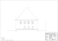 Photograph of: Drawings of the Synagogue in Baisingen : Measured drawings.
