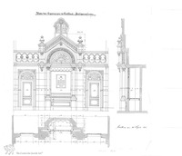 Photograph of: Design for the Synagogue in Cottbus : Design.
