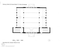 Photograph of: Drawings of the New Synagogue in Dieburg : Measured drawings.