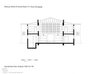 Photograph of: Drawings of the New Synagogue in Dieburg : Measured drawings.