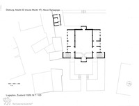 Photograph of: Drawings of the New Synagogue in Dieburg : Measured drawings.