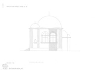 Photograph of: Reconstruction drawings of the Synagogue in Genthin.
