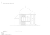 Photograph of: Reconstruction drawings of the Synagogue in Genthin.