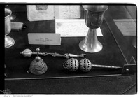 Photograph of: Jewish ritual objects.