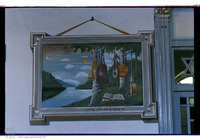 Photograph of: Leipziger Temple in Piatra Neamţ - Prayer hall murals : West wall, southern part.