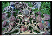 Photograph of: Torah ark from Odobești : Upper part.