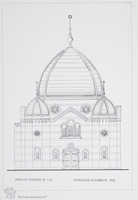 Photograph of: Drawings of the Great Synagogue in Einbeck : Measured drawings.
