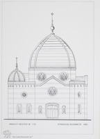 Photograph of: Drawings of the Great Synagogue in Einbeck : Measured drawings.