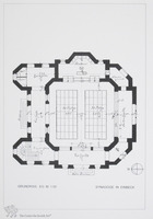 Photograph of: Drawings of the Great Synagogue in Einbeck.