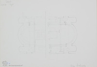 Photograph of: Sketches of the Ashkenazi Synagogue in Sisak : Measured drawings.
