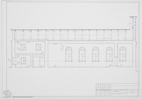 Photograph of: Drawings of the Yeshiva in Radun' (Raduń) : Measured drawings.