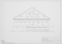 Photograph of: Drawings of the Yeshiva in Radun' (Raduń) : Measured drawings.