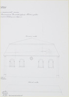 Photograph of: Drawings of a Synagogue in Vasilishki (Wasiliszki) : Archival drawings.