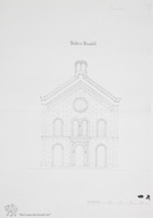 Photograph of: Drawings of the Synagogue in Sombor (Zombor) : Measured drawings.