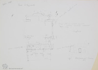 Photograph of: Sketch of the plan of the Synagogue in Burgas : Sketch.
